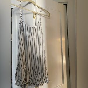 Striped beach romper